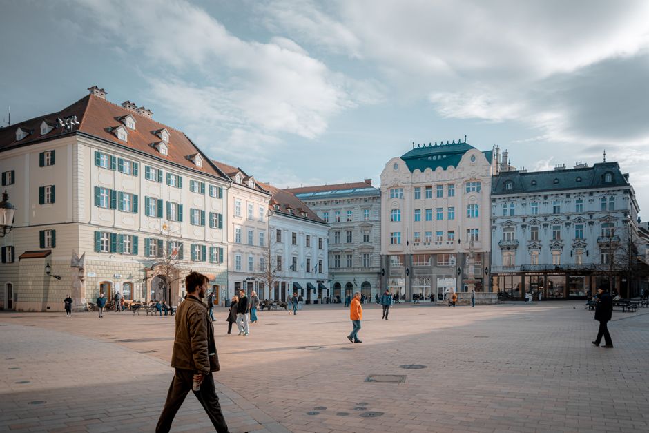 Banská Štiavnica — historické centrum, blízko dielne Nákova